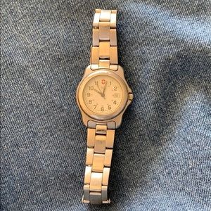 Women’s silver Swiss Army watch